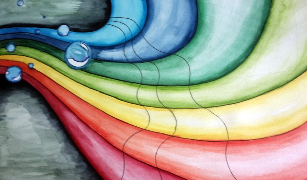 Ilustrasi cerpen Pelangi yang Jatuh di Sidareja karya Sungging Raga